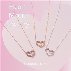 サマンサ samantha tiara ハート型リングとチェーン 10k 金 指輪