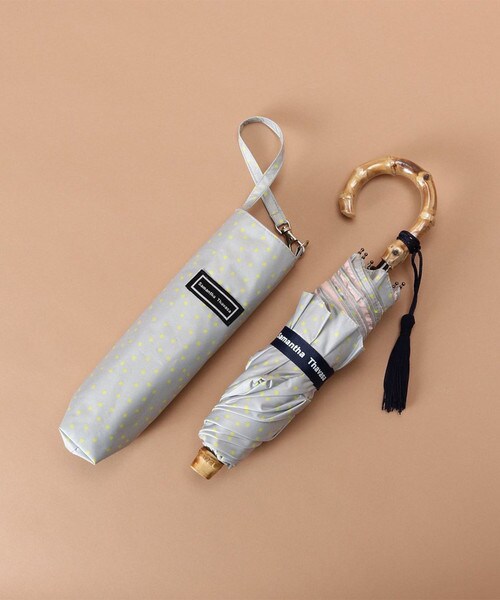 バンブーハンドル折り畳み傘 晴雨兼用 Free オフホワイト Samantha Thavasaサマンサタバサグループ 公式オンラインショップ