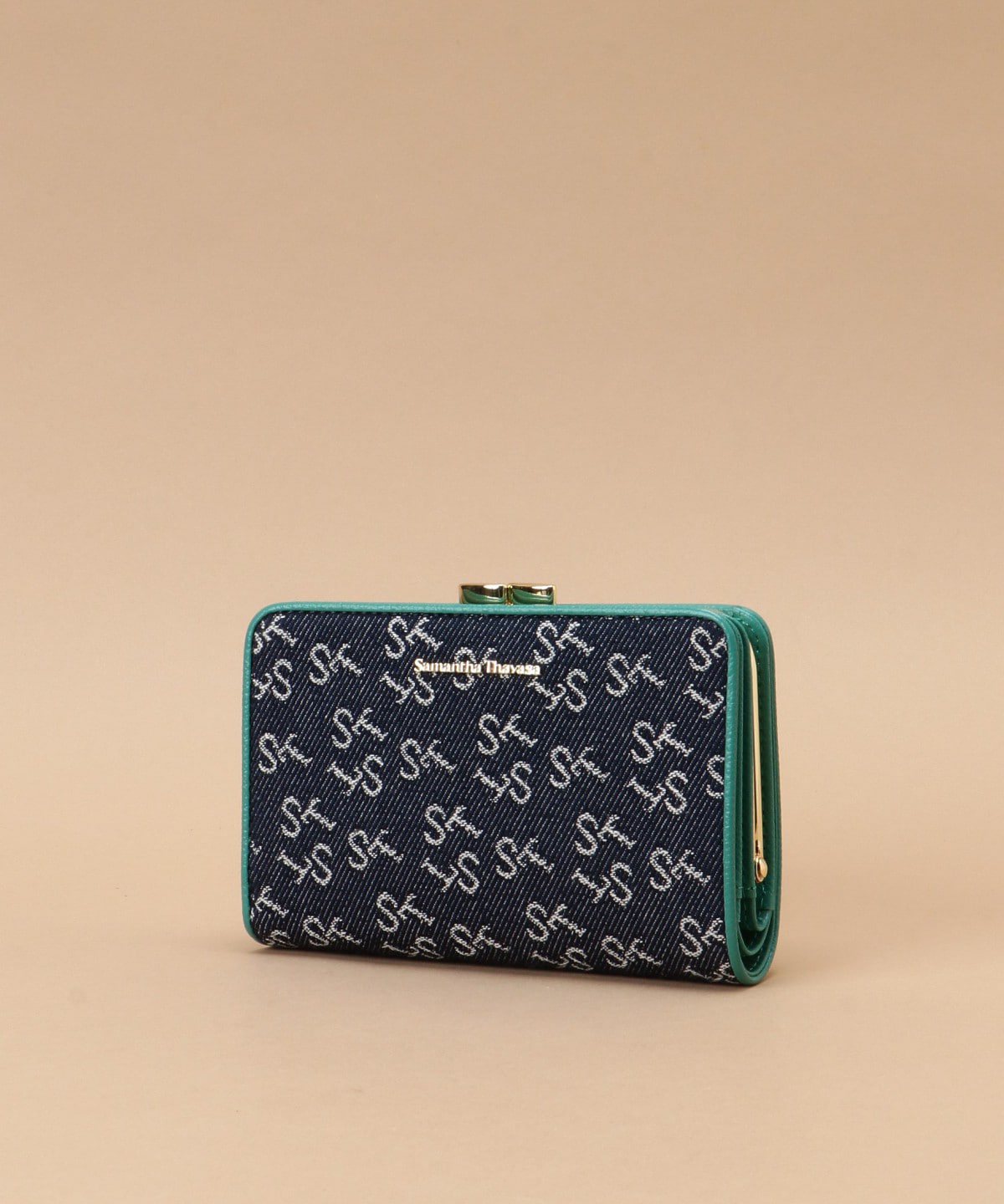 Denim ST Jacquard二つ折り口金財布