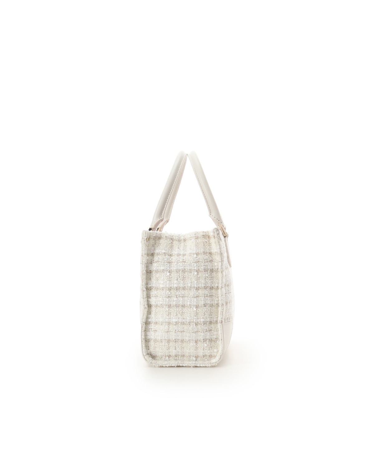 [Holiday Collection]ファンシーツイード スクエアハンドバッグ