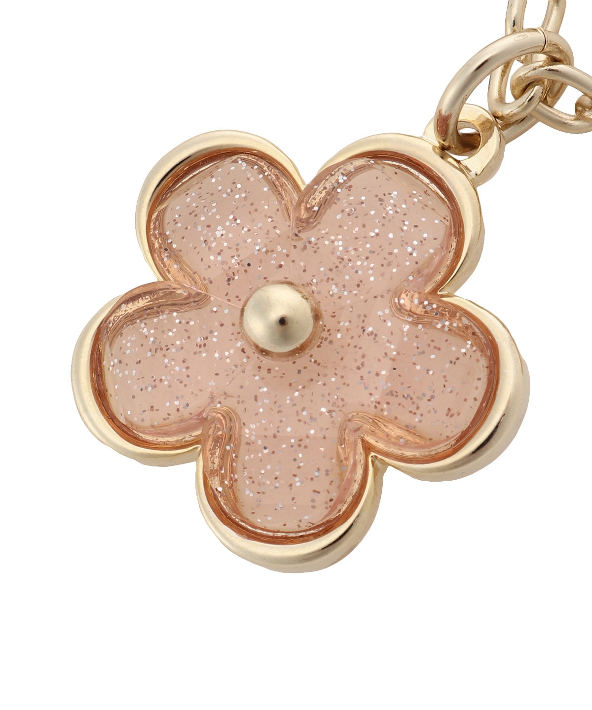 クリアラメフラワーバッグチャーム