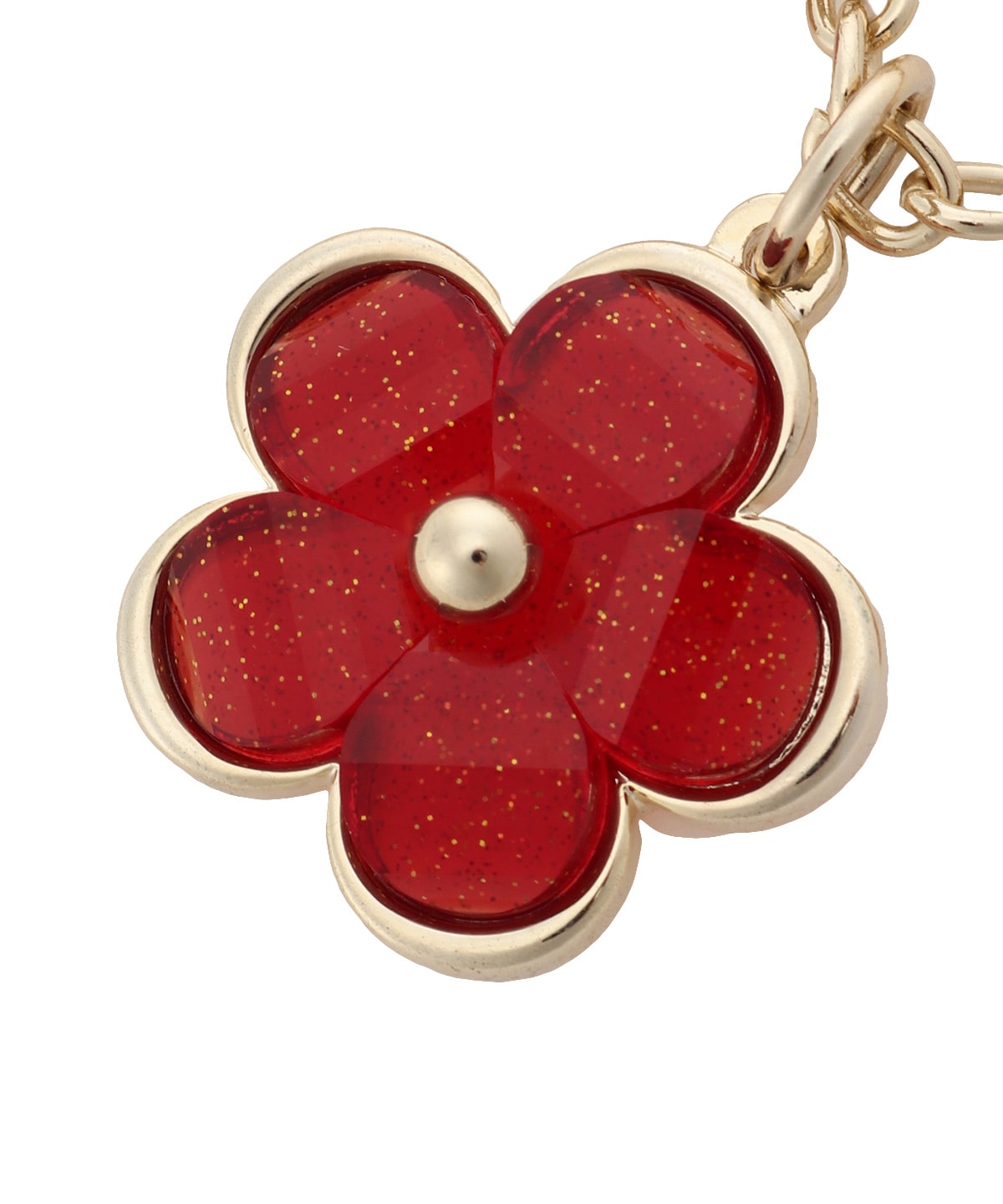 クリアラメフラワーバッグチャーム