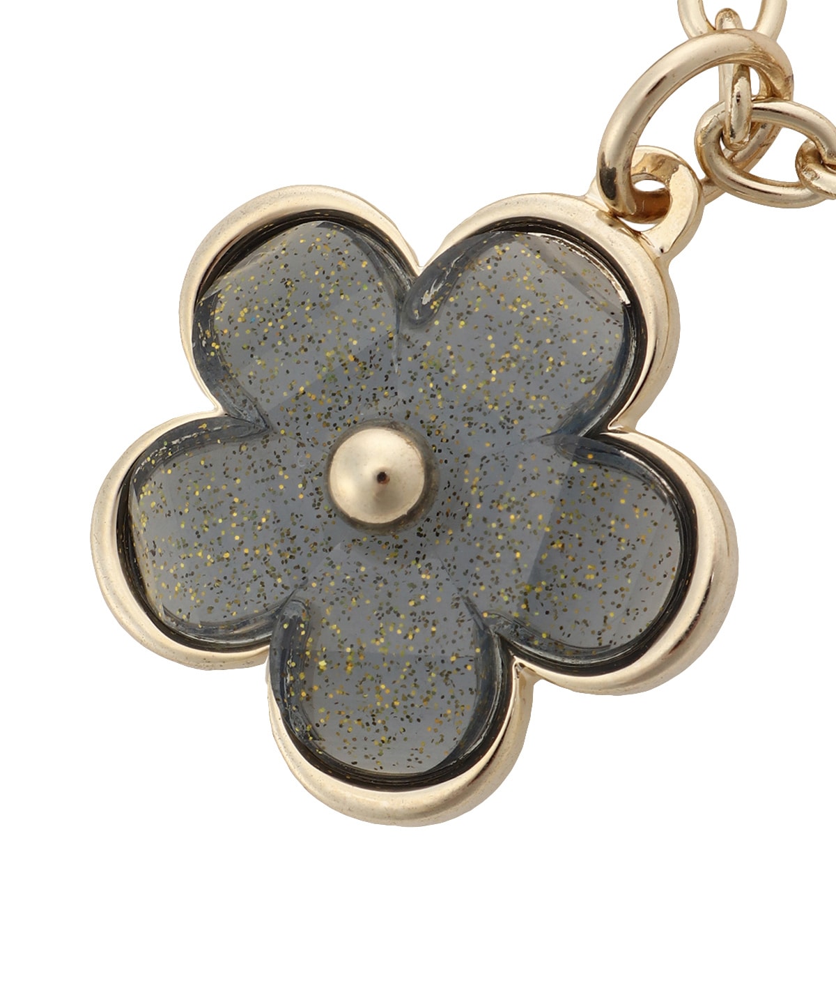 クリアラメフラワーバッグチャーム