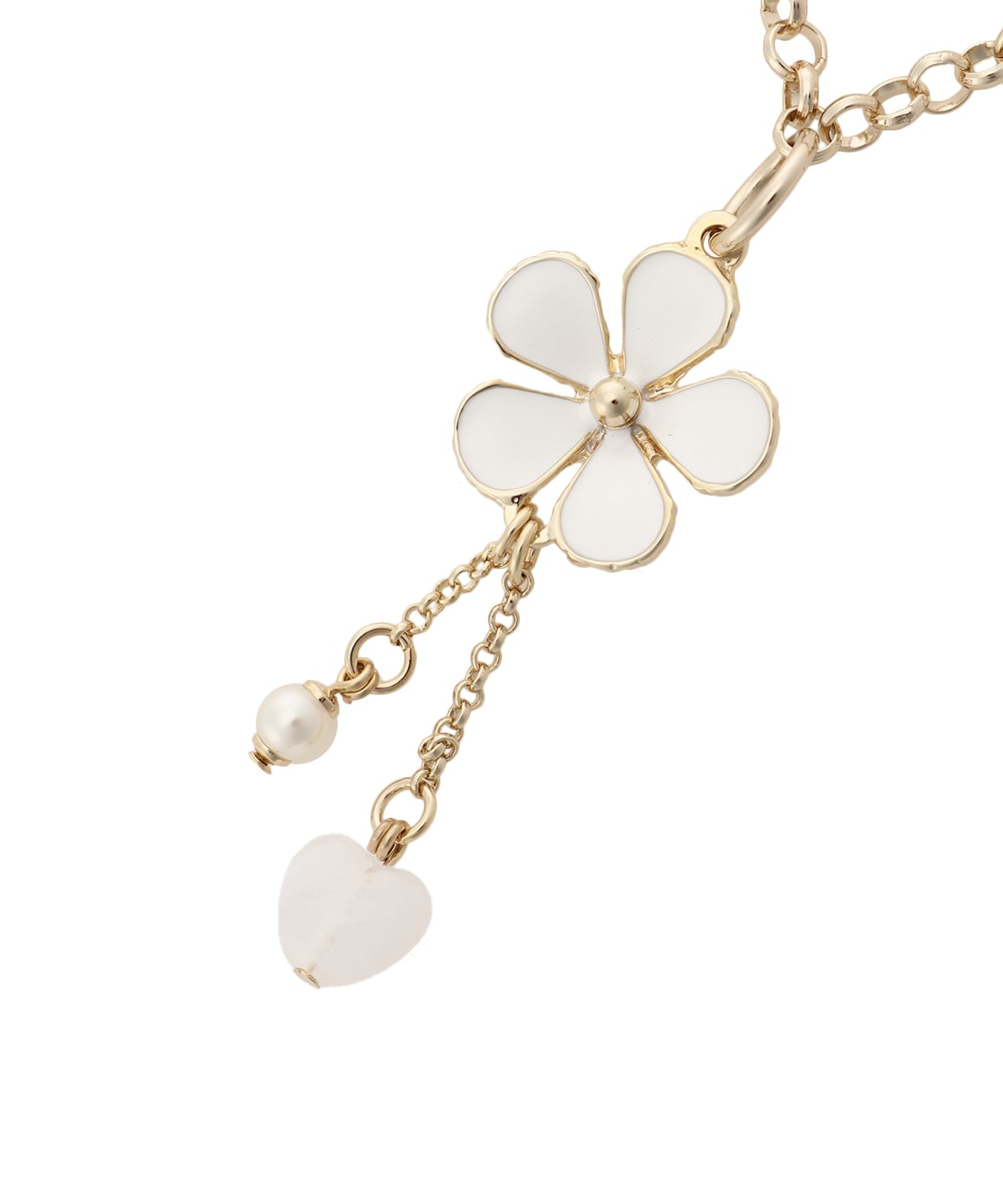 フラワービジューバッグチャーム