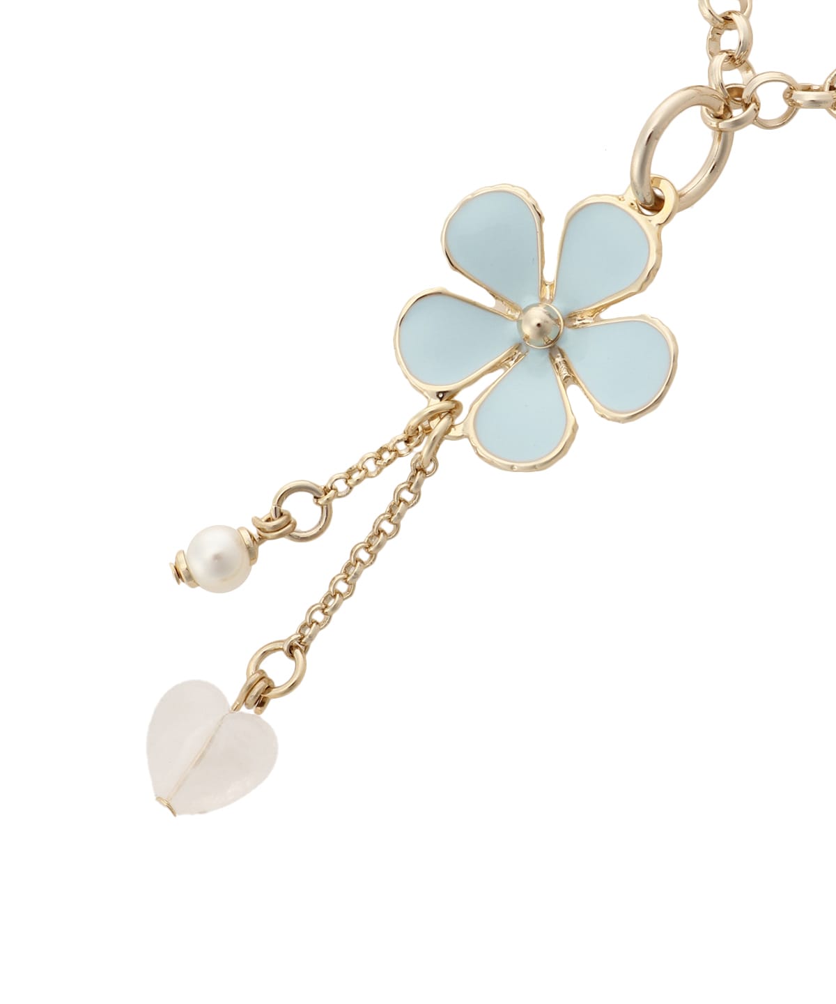 フラワービジューバッグチャーム