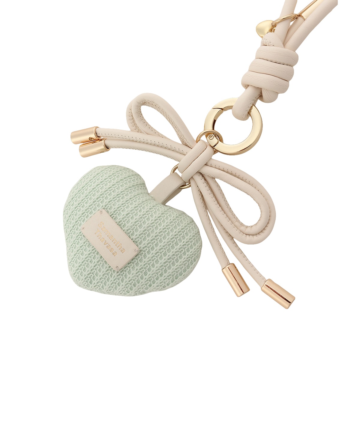 ハートモチーフリボンバッグチャーム