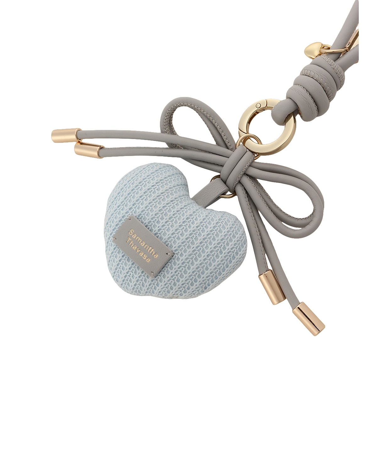 ハートモチーフリボンバッグチャーム