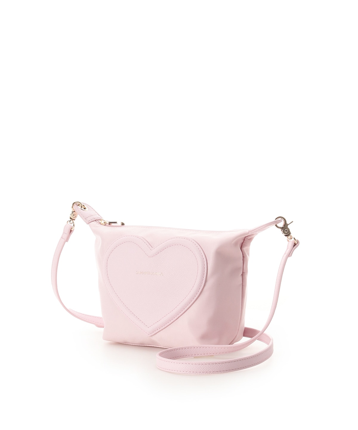 フロントハートナイロンショルダーバッグ