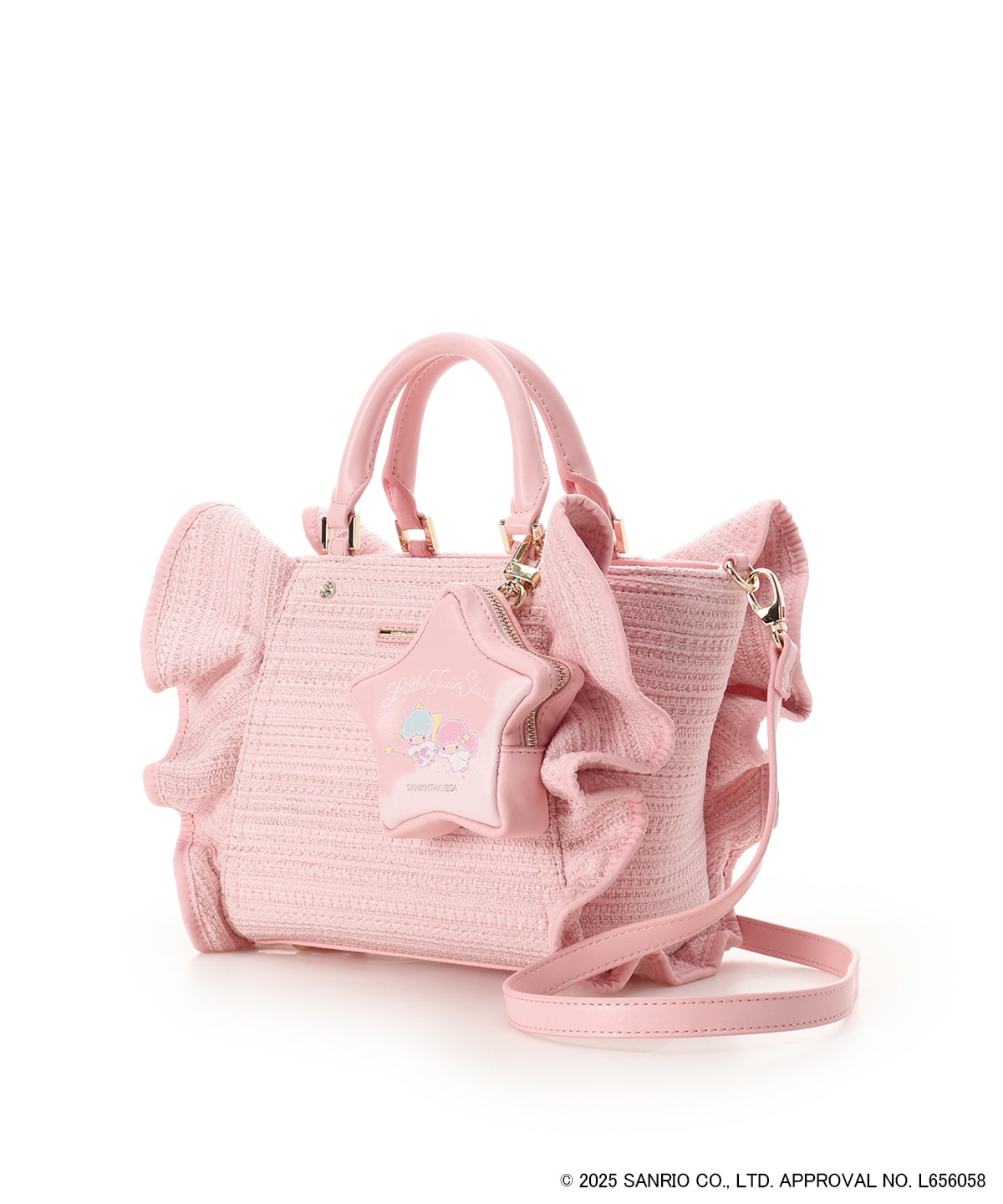 『リトルツインスターズ』(キキ&ララ)フリルハンドバッグ