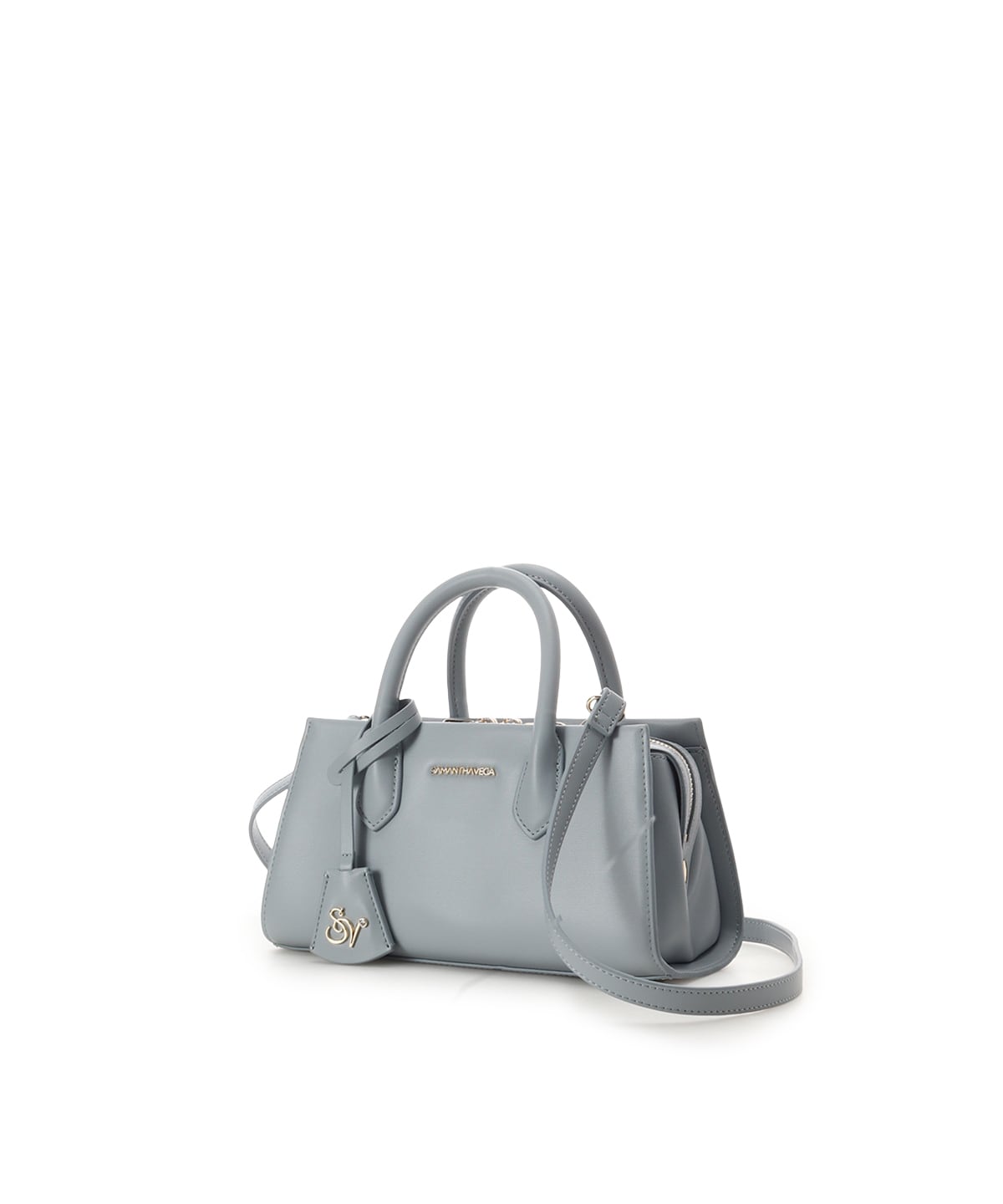 ロゴ金具ショルダーバッグ