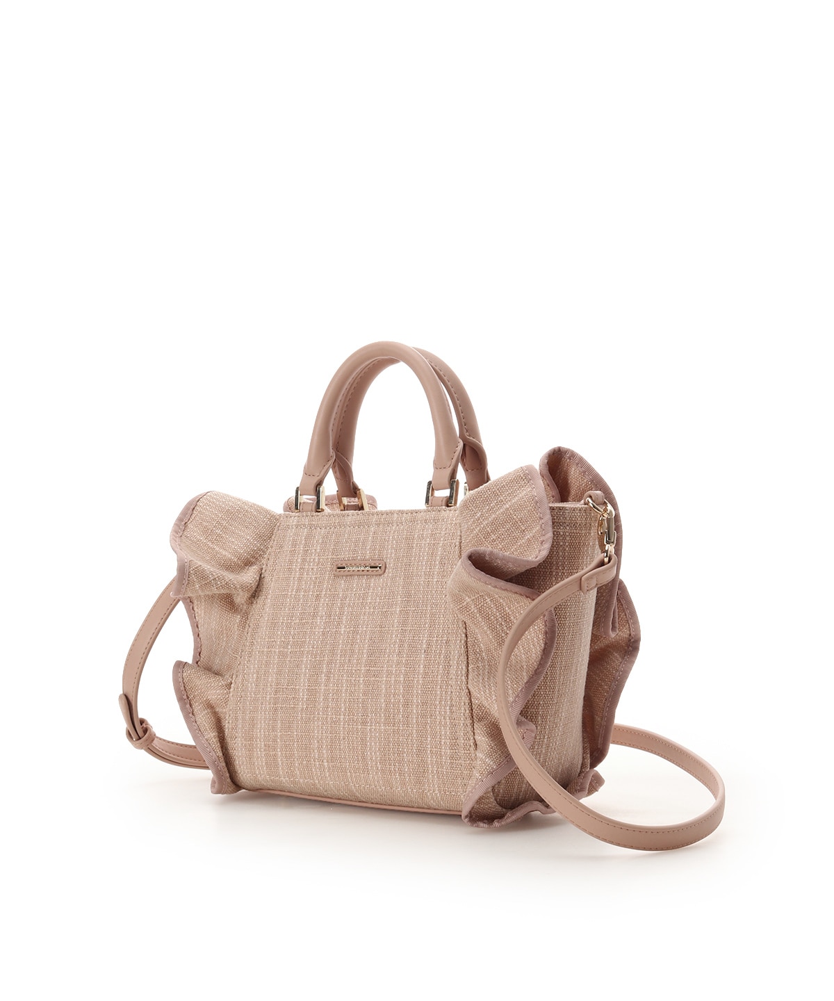 ラメフリルハンドバッグ