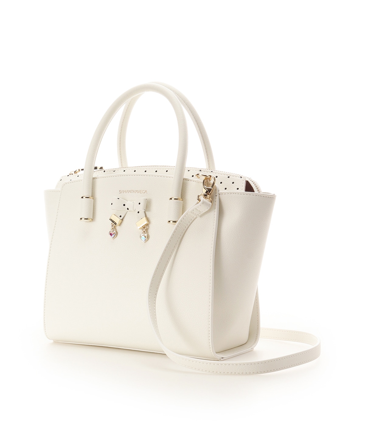 ハートドットハンドバッグ