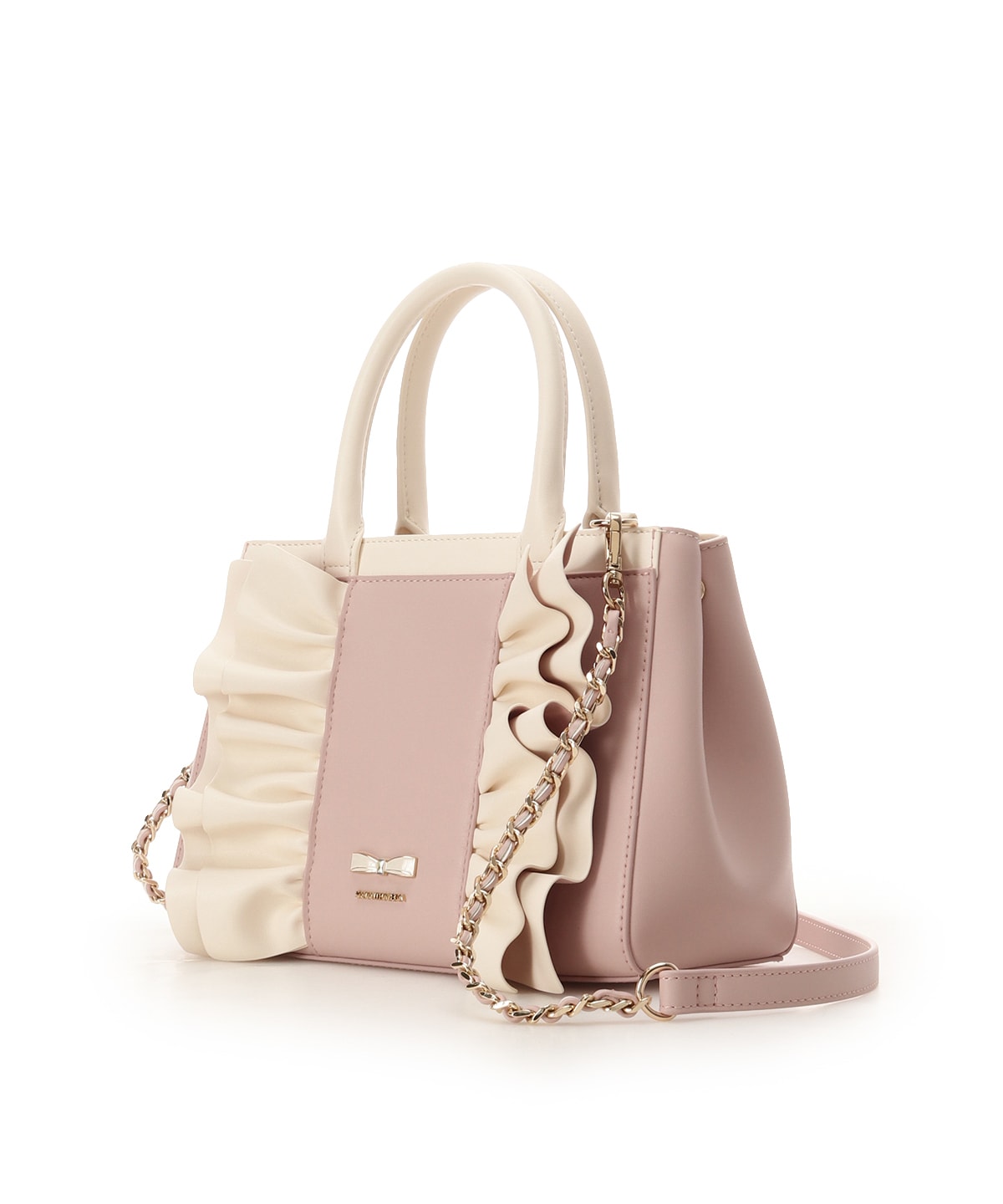 フリルリボンハンドバッグ