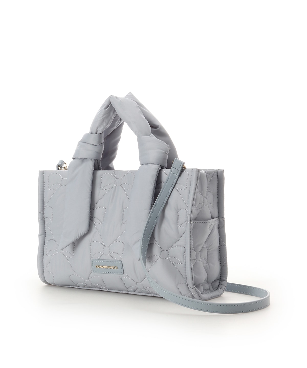 リボンキルティングハンドバッグ