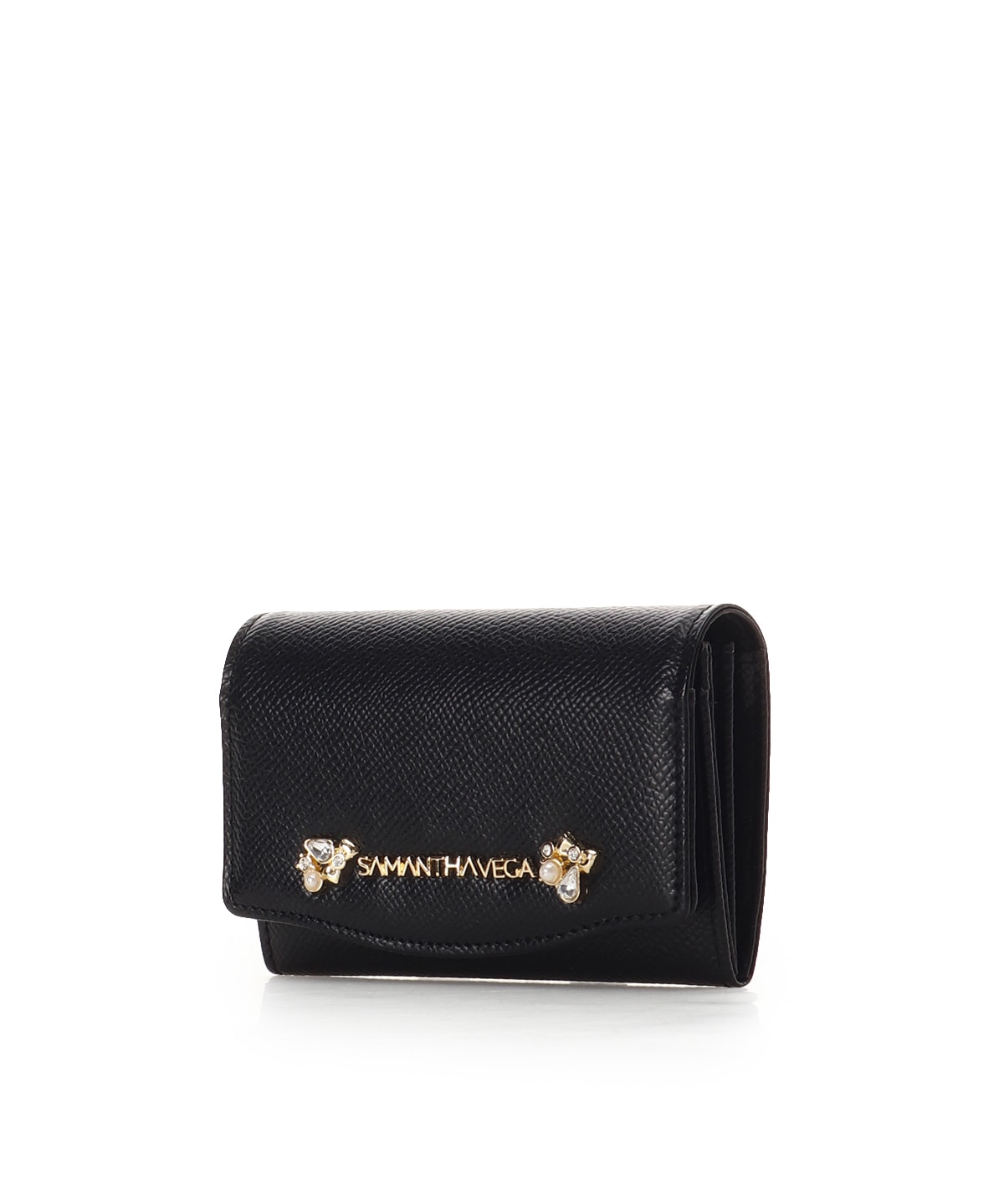 アクセントビジューカードケース