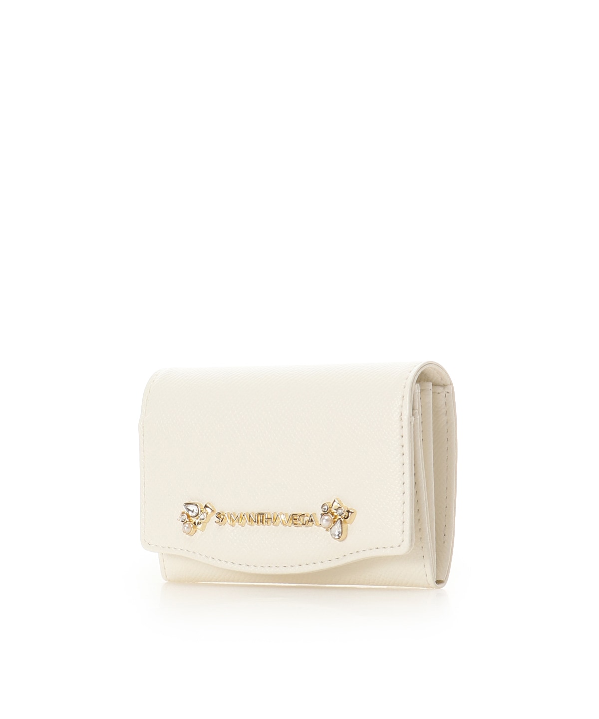 アクセントビジューカードケース