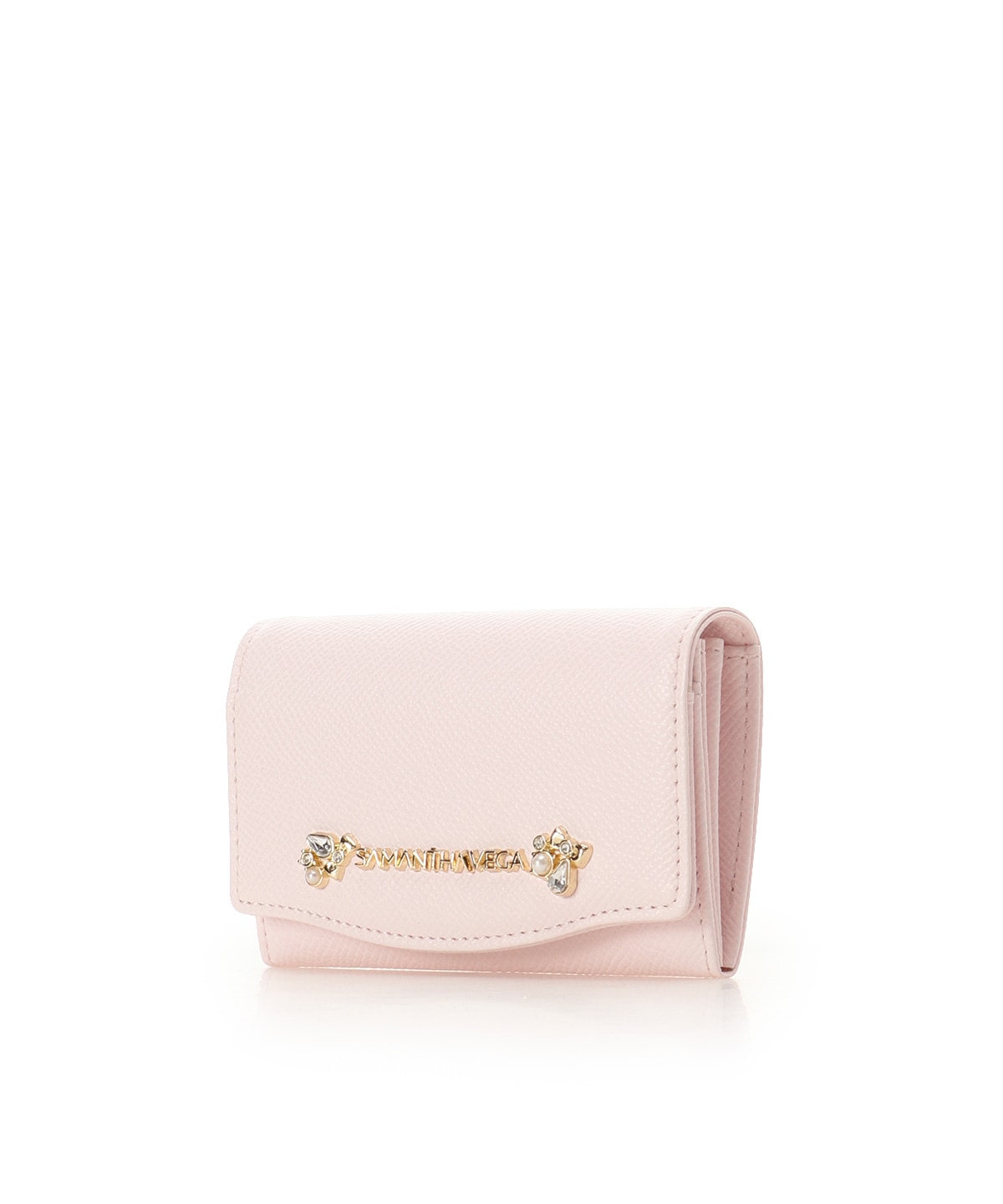 アクセントビジューカードケース