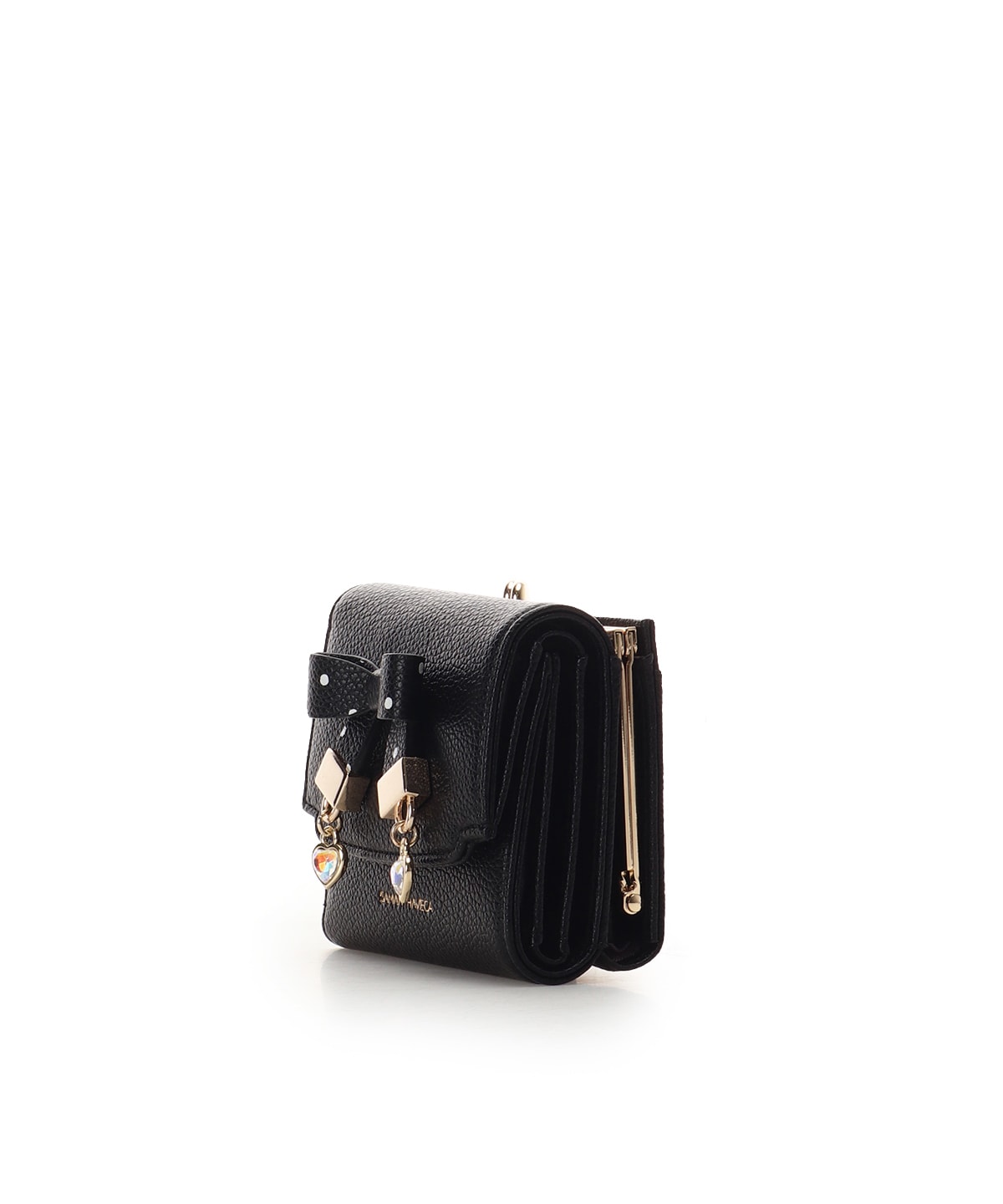 ハートドット折財布