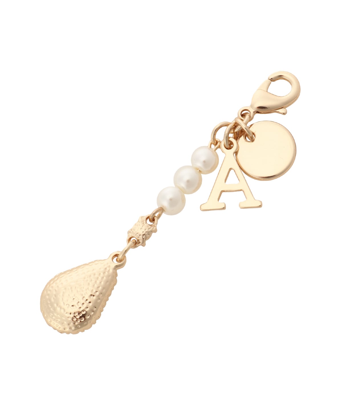 ドロップビジューイニシャルチャームA