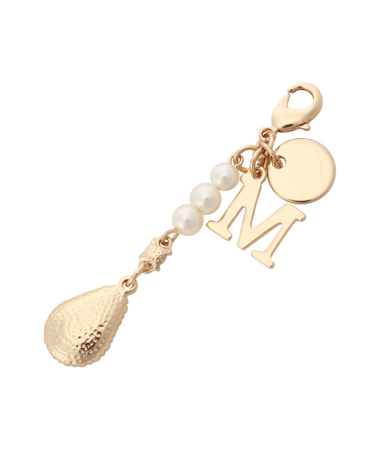 ドロップビジューイニシャルチャームM