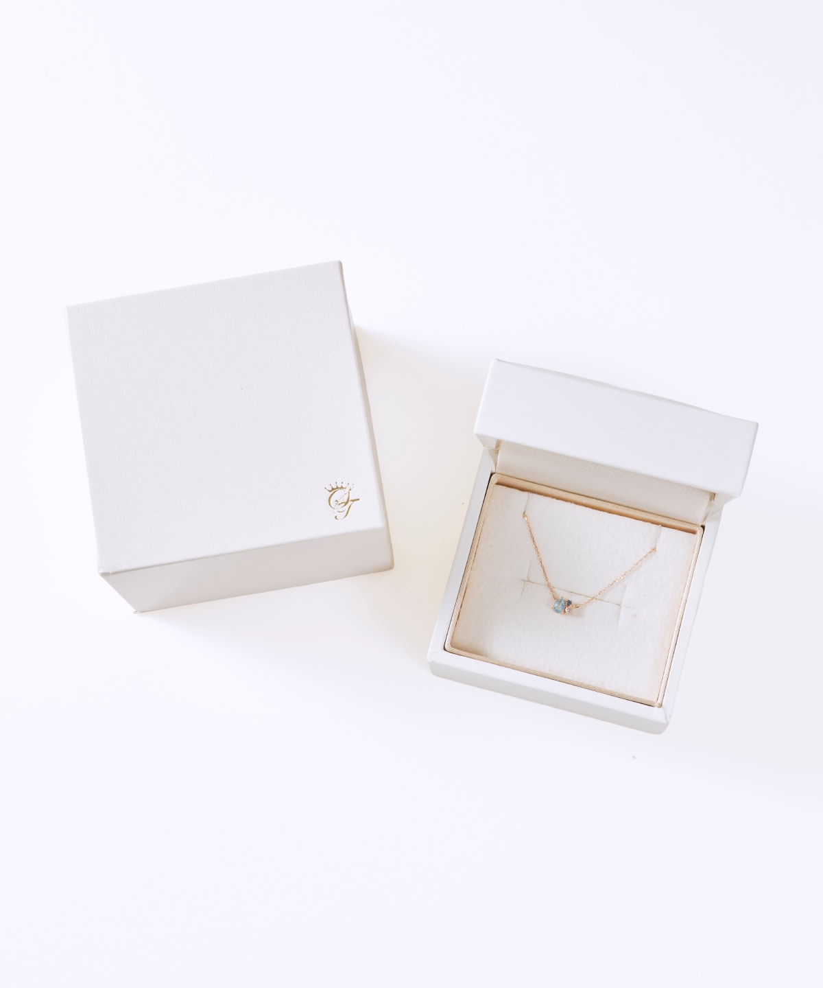 K10 PG トパーズネックレス≪11月 誕生石≫(40cm K10PG