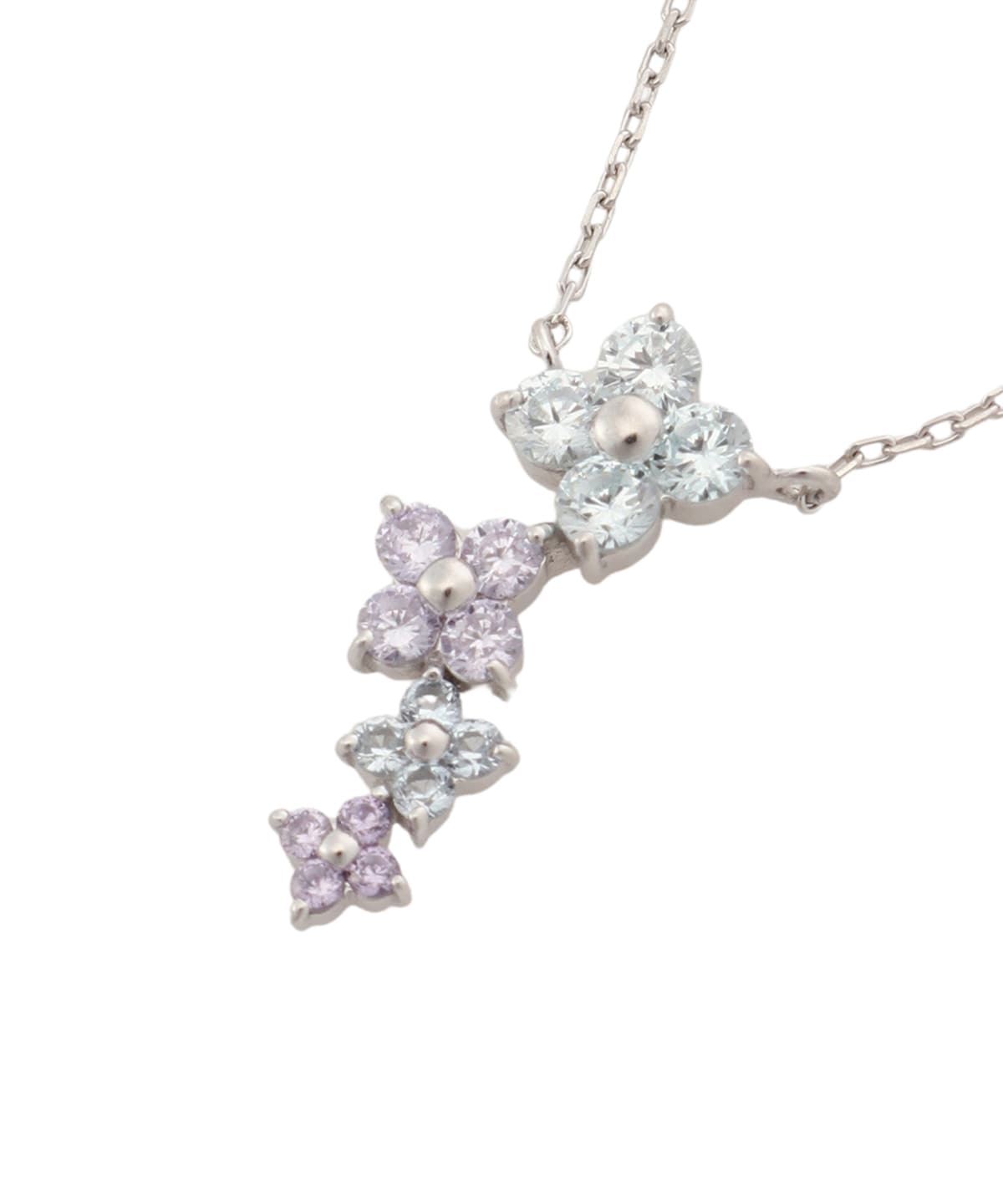 フラワーモチーフバンド　グラデーション ネックレス