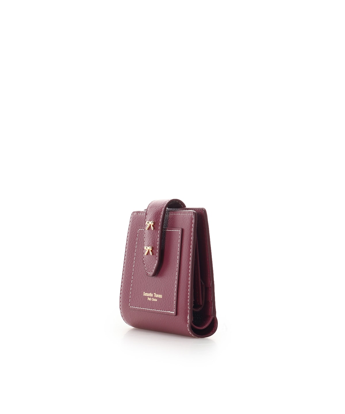 ダブルリボン ミニ財布(FREE ワインレッド): Samantha Thavasa