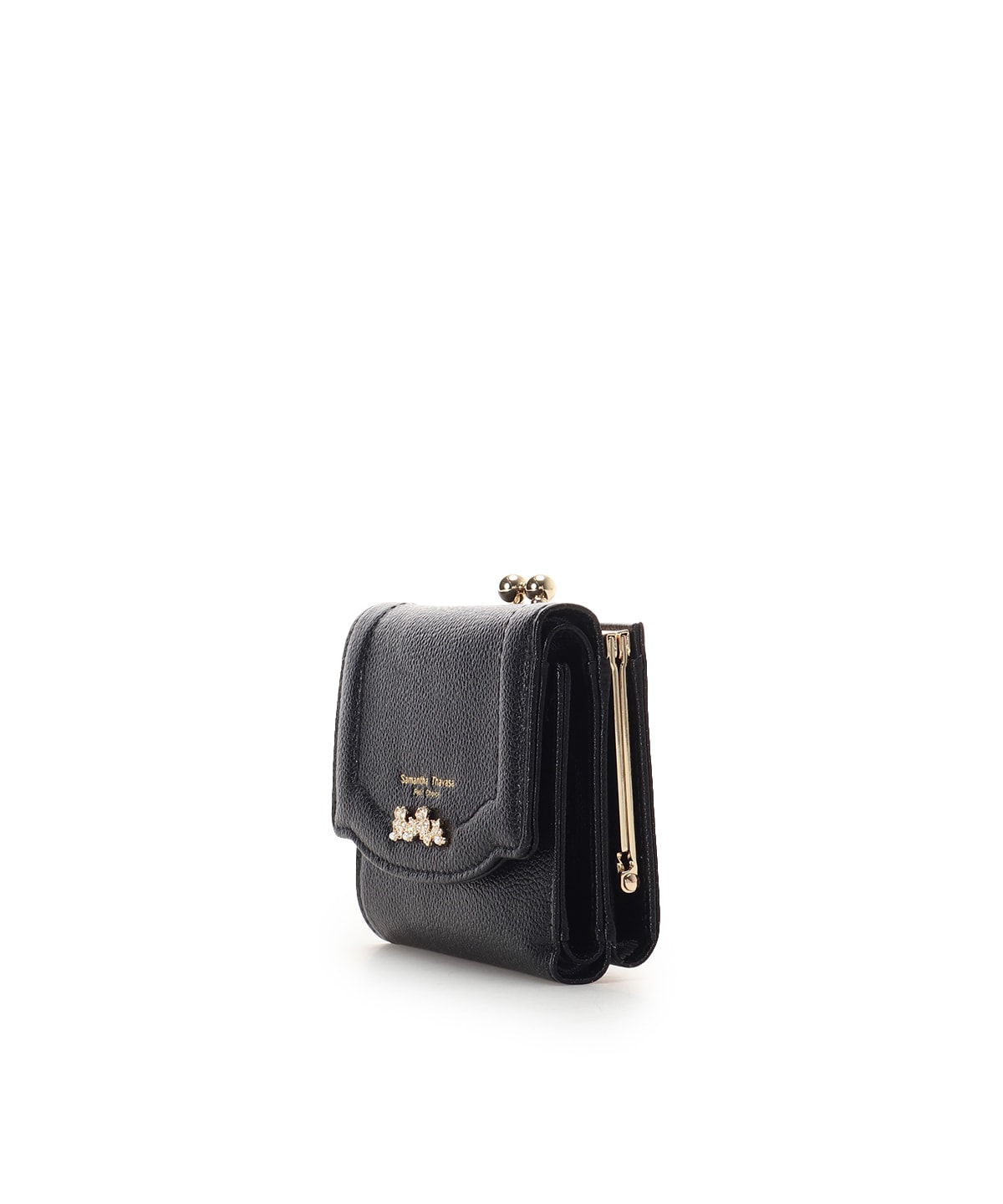 ラメフラワービジュー 折財布