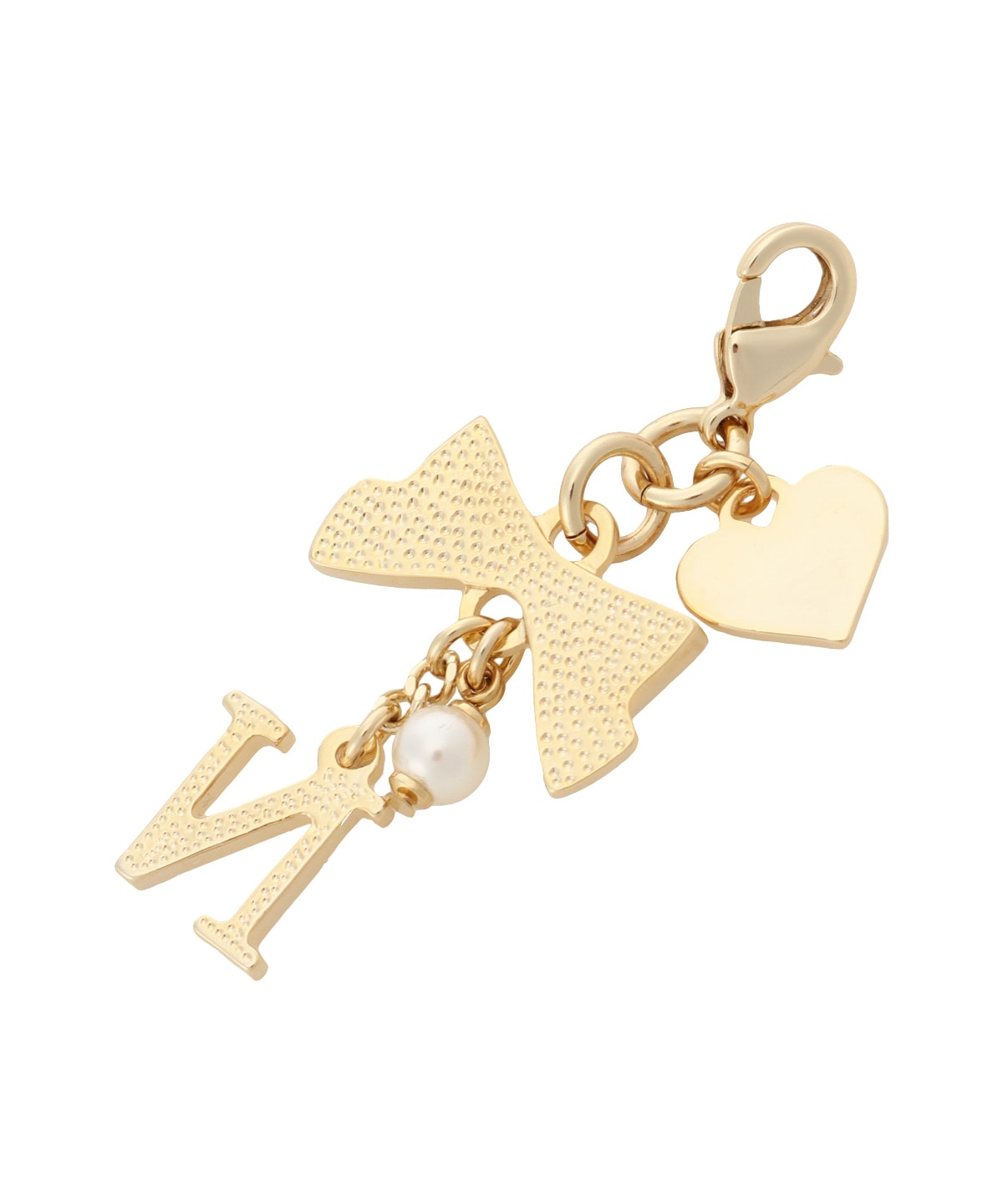 リボンイニシャルファスナーチャーム(N)