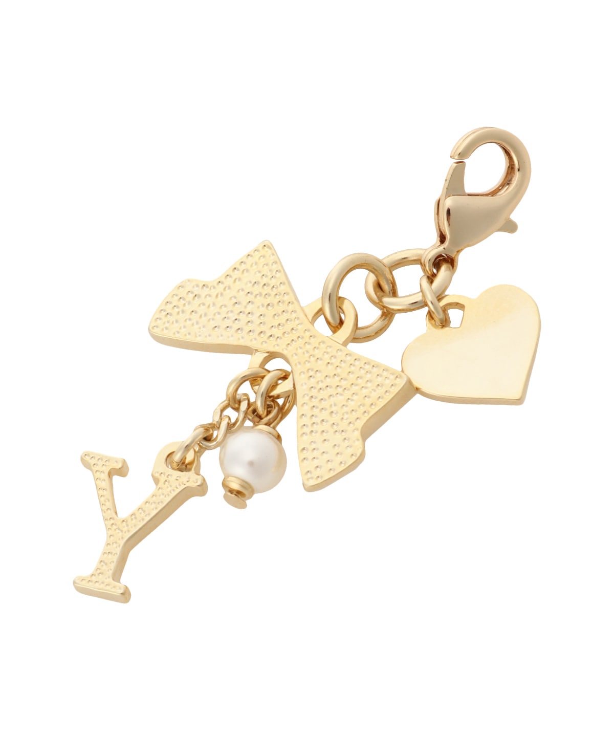 リボンイニシャルファスナーチャーム(Y)