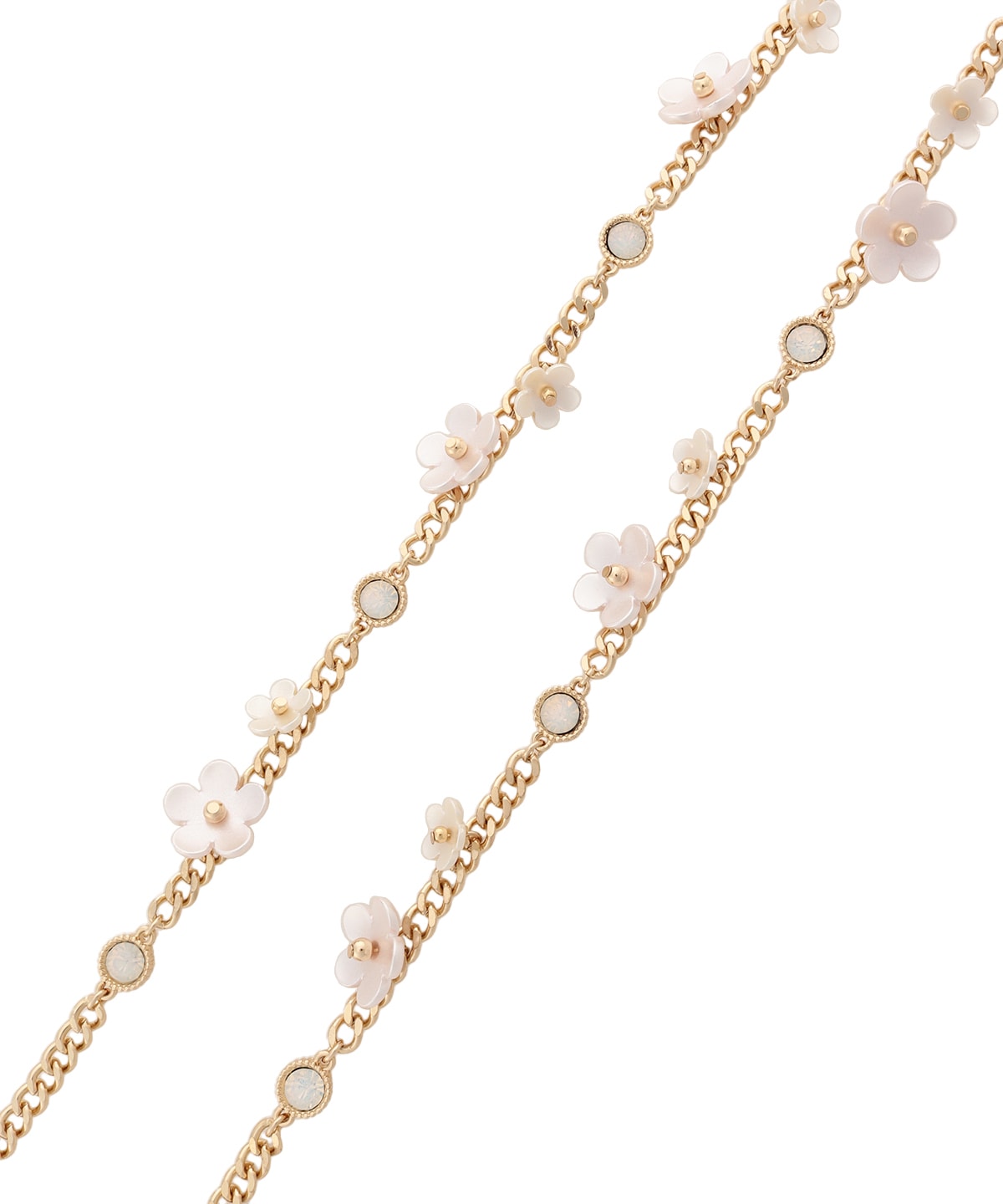 フラワーモチーフロングチェーン