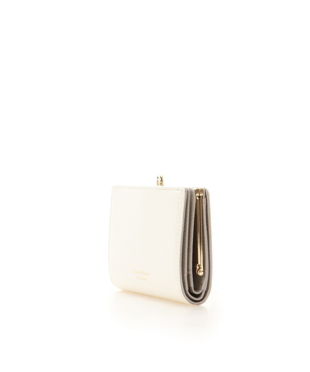 バイカラー 口金折財布