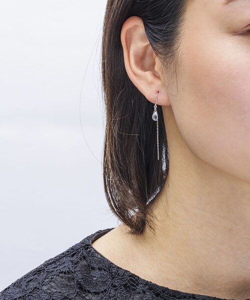 Web限定 ブルートパーズピアス Free K18 ホワイトa Samantha Silvaサマンサタバサグループ 公式オンラインショップ