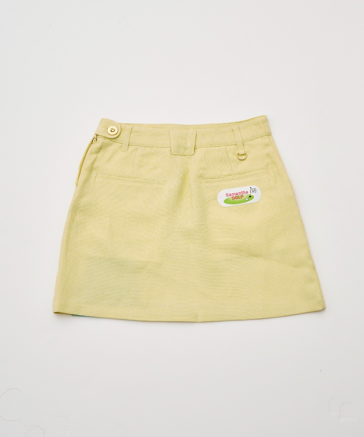 バイカラースリットスカート