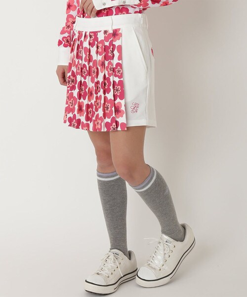 花柄ラッププリーツショートパンツ S ピンク Samantha Thavasa Under25 No 7サマンサタバサグループ 公式オンラインショップ