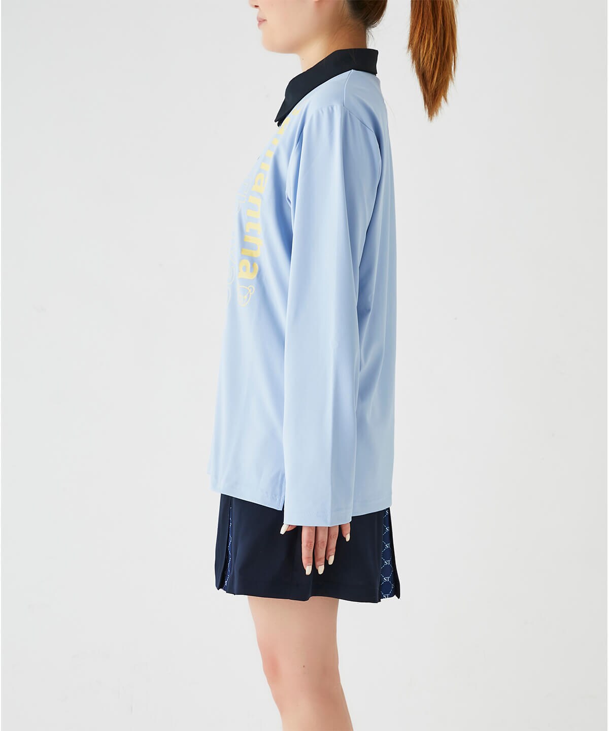 サマンサロゴプリント長袖ポロ