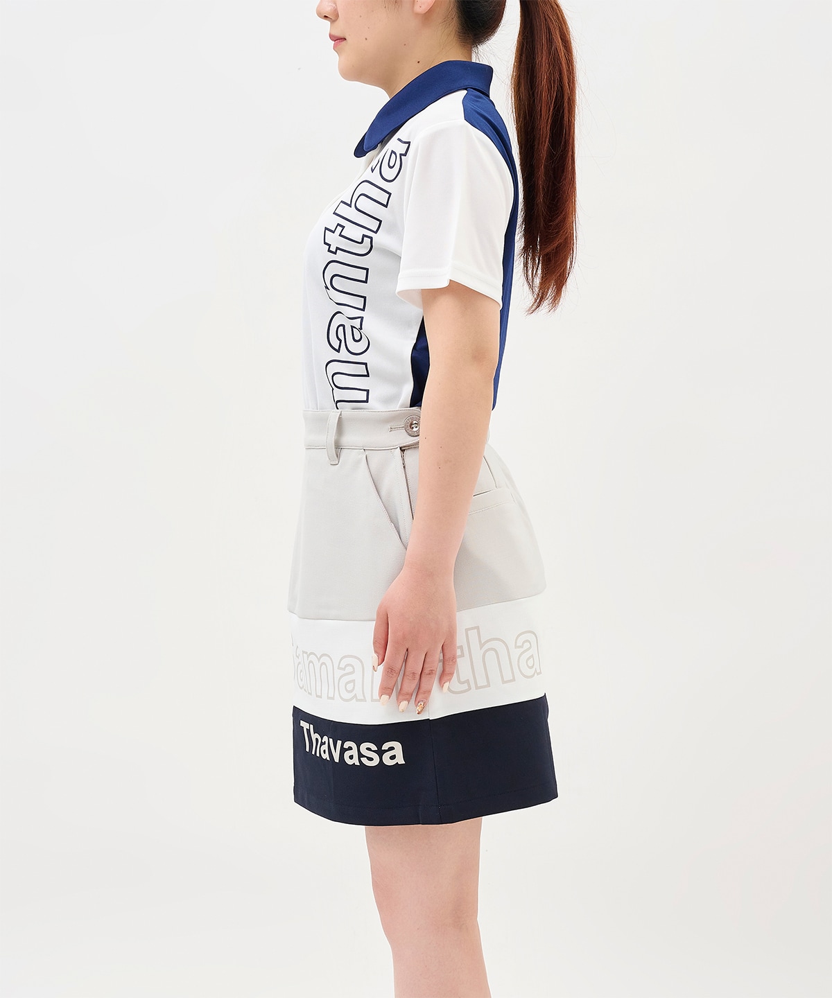 トリコロールロゴスカート