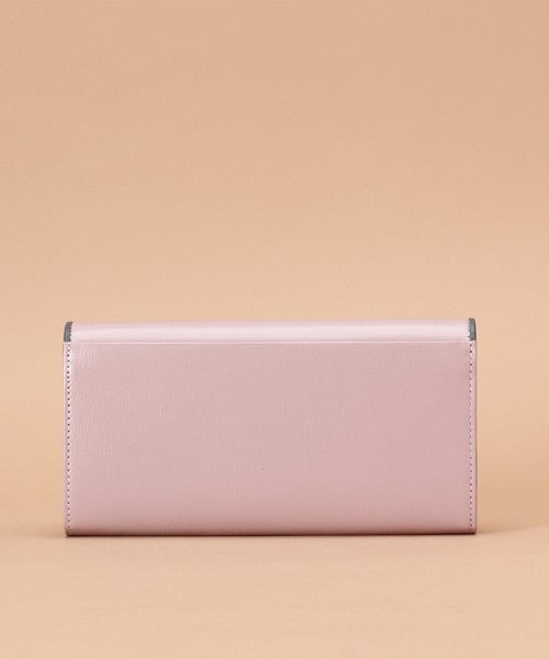 シンプルバイカラー長財布