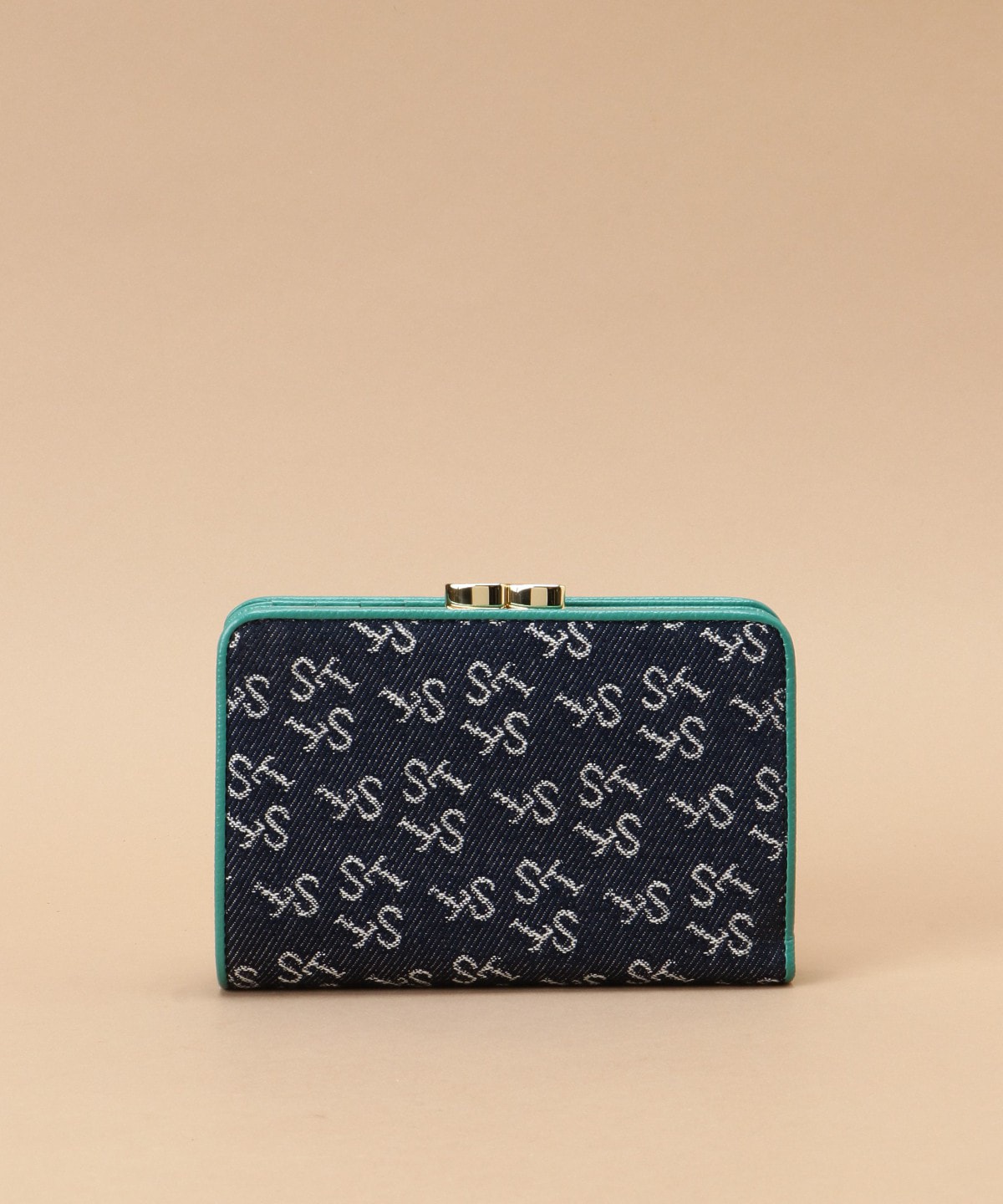 Denim ST Jacquard二つ折り口金財布