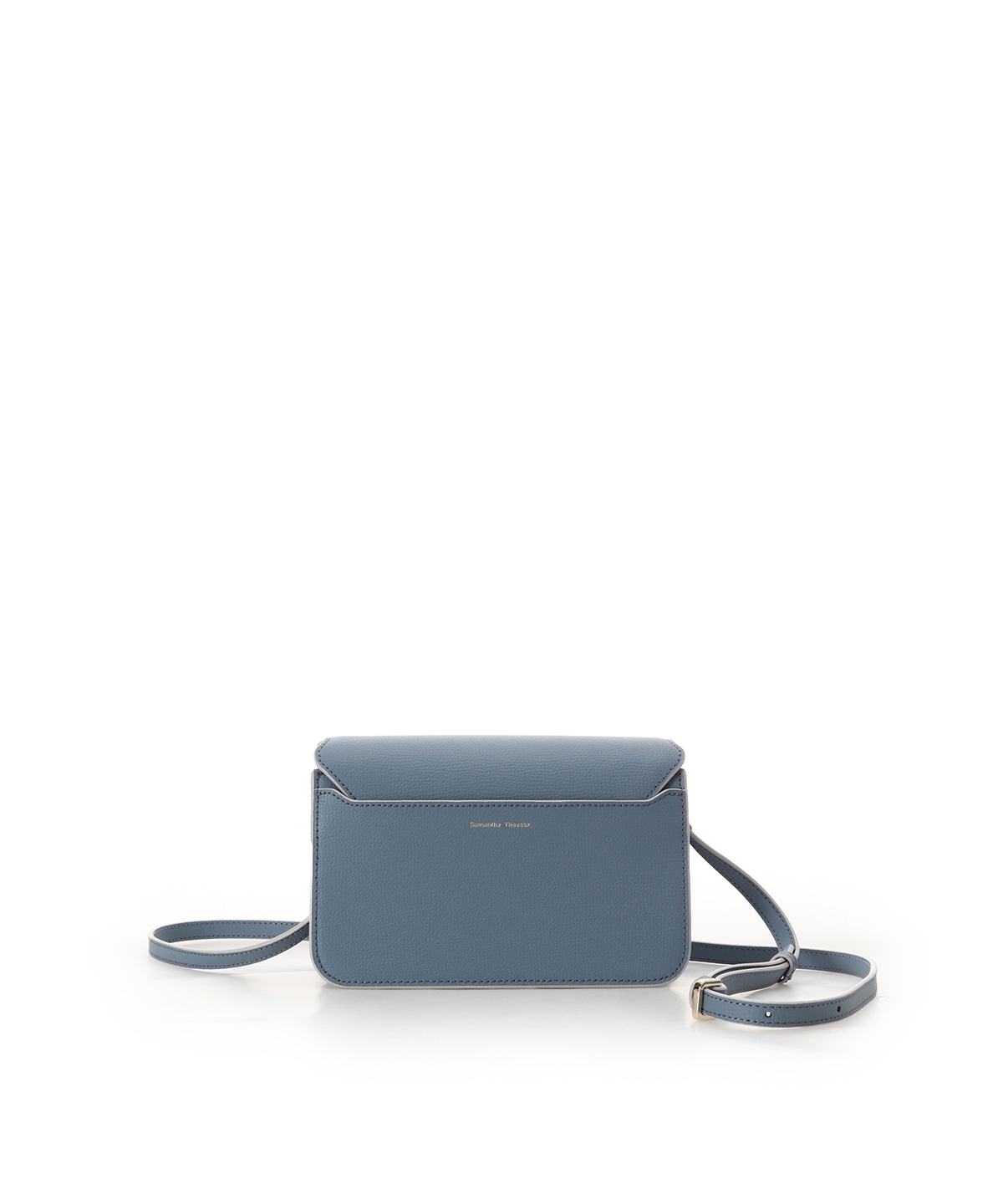 リボンモチーフ金具スプリットレザーショルダーバッグ