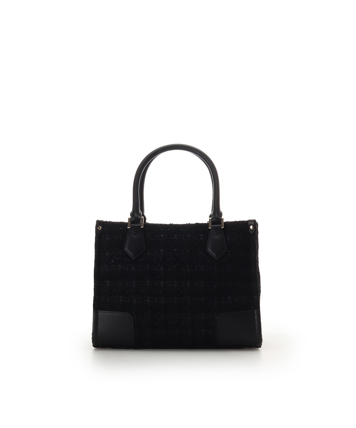 [Holiday Collection]ファンシーツイード スクエアハンドバッグ