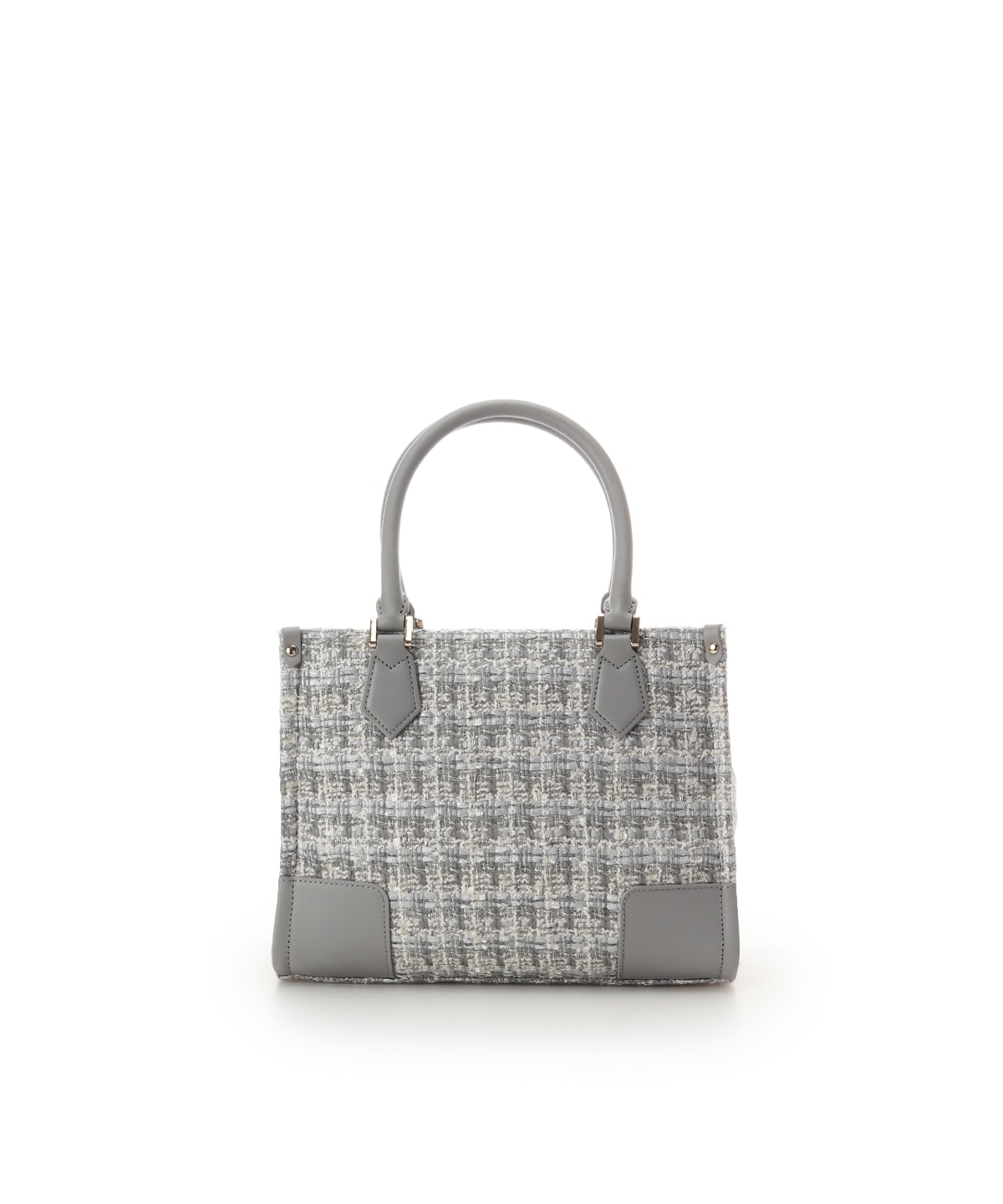 [Holiday Collection]ファンシーツイード スクエアハンドバッグ