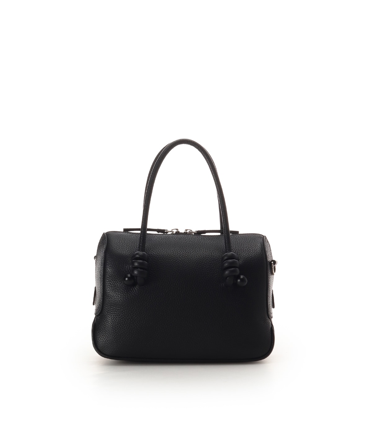 ノットデザインレザーハンドバッグ 大サイズ