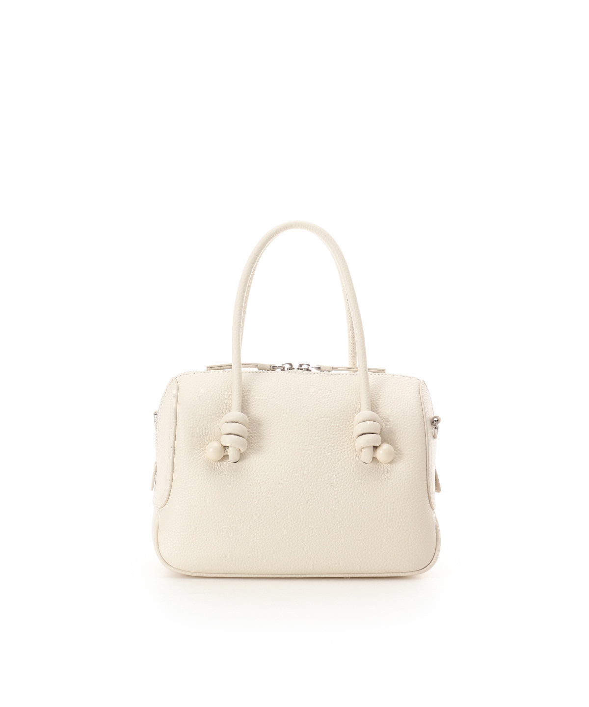 ノットデザインレザーハンドバッグ 大サイズ