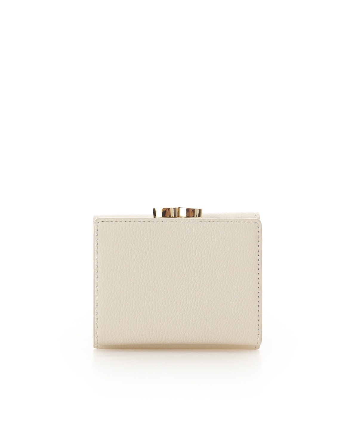 バイカラーリボンモチーフ口金折財布