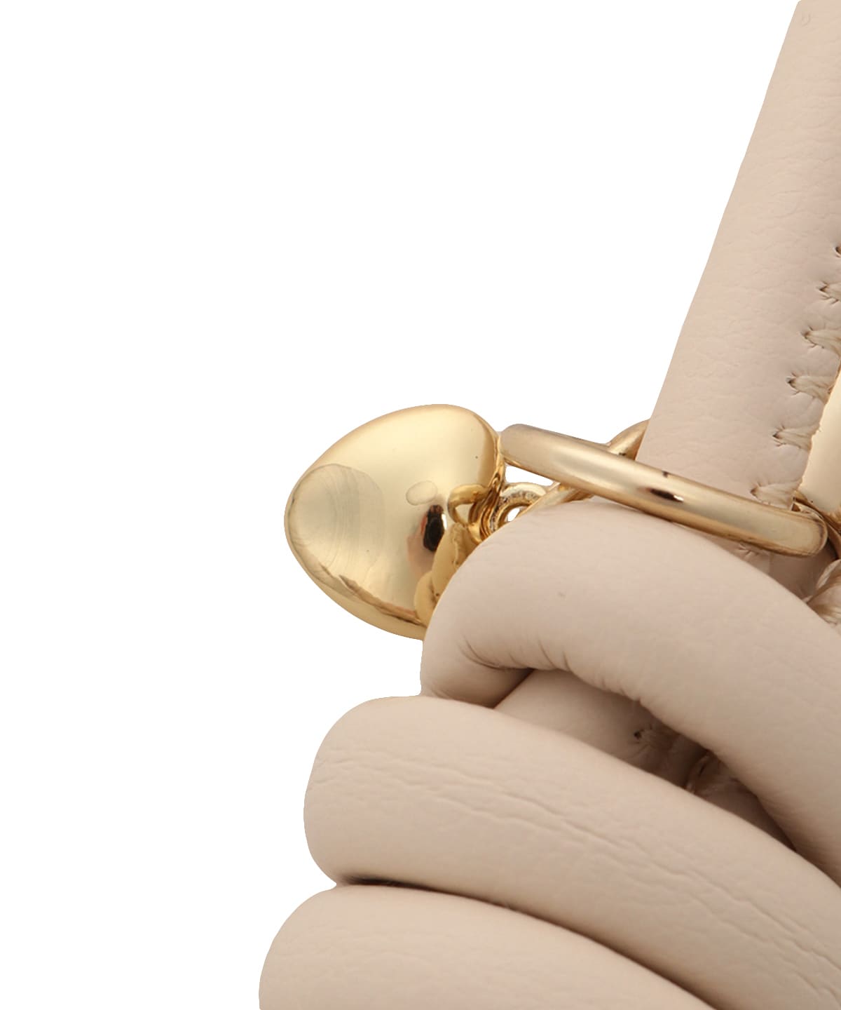 ハートモチーフリボンバッグチャーム