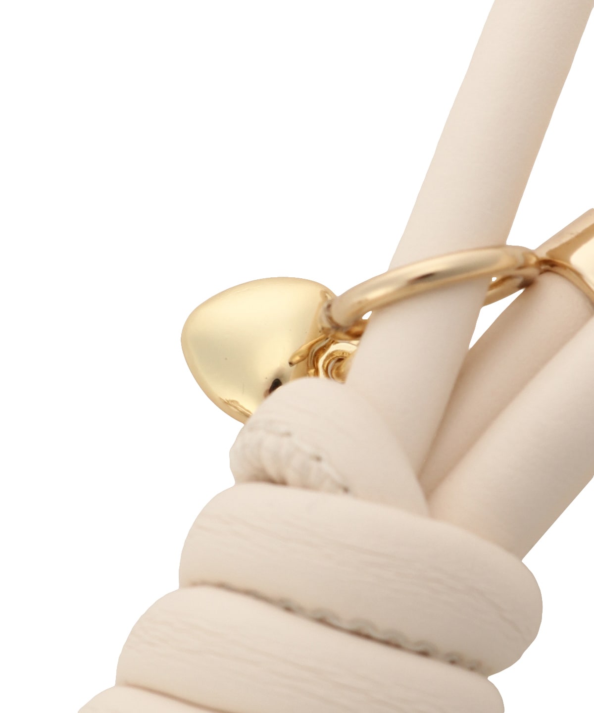 ハートモチーフリボンバッグチャーム