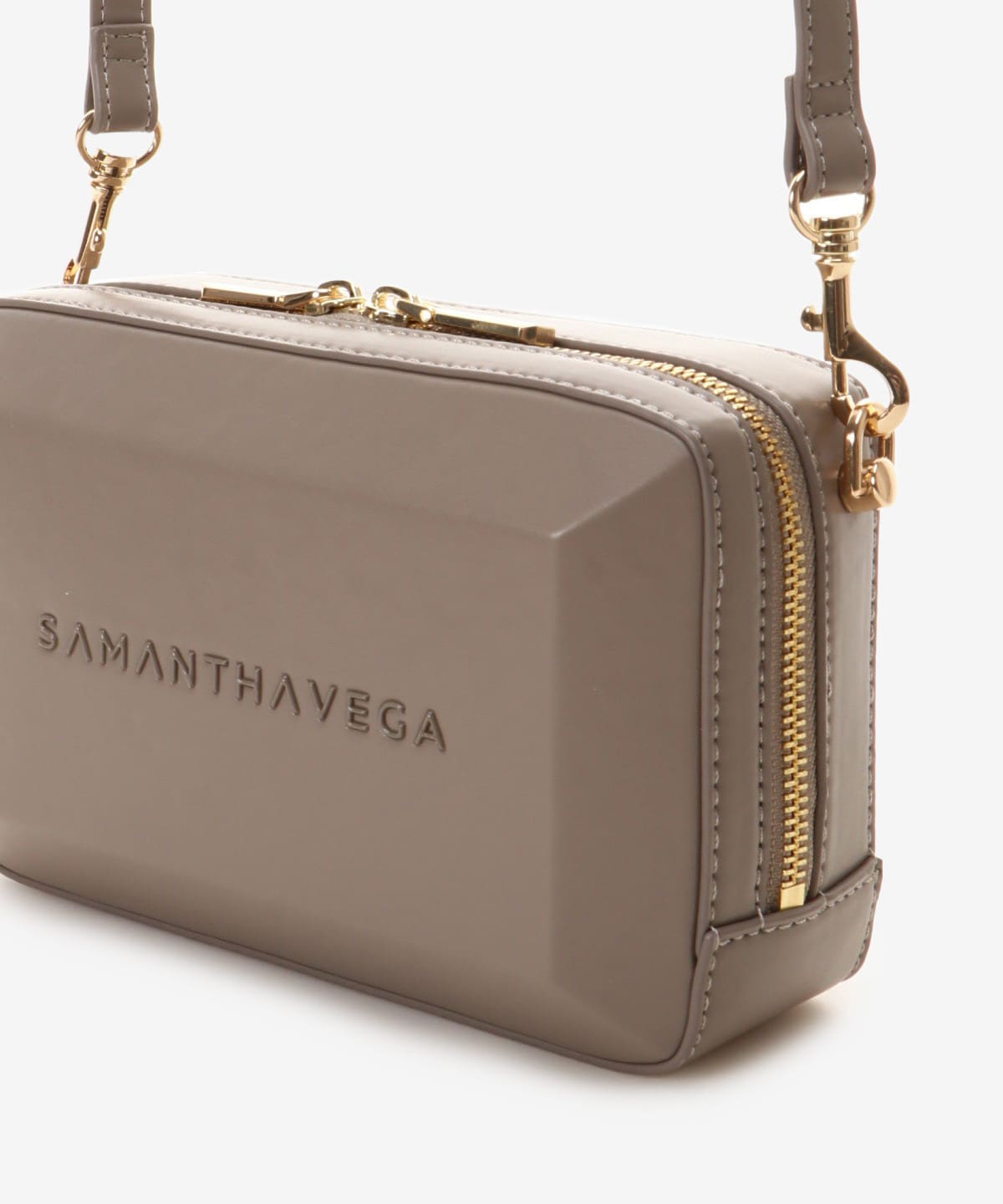 スクエアストーンショルダーバッグ