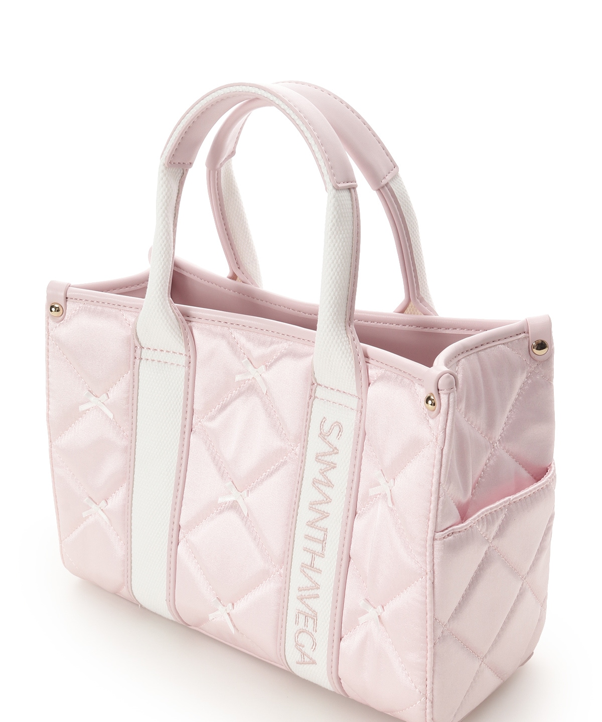 ロゴテープリボン　ハンドバッグ