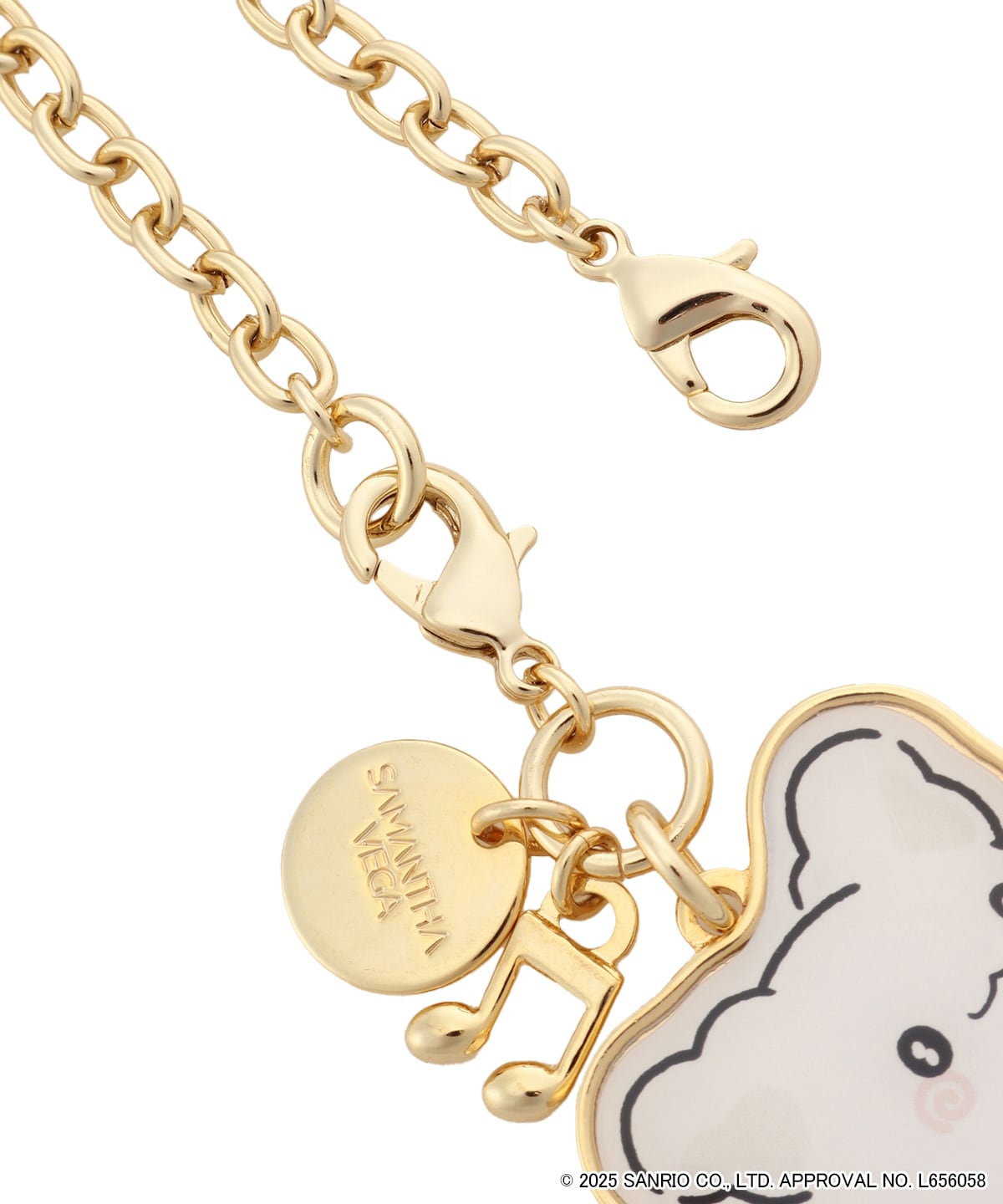 「はなまるおばけ」音符バッグチャーム